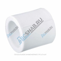 Муфта PP-R белая внутренняя пайка Дн 20 RTP (РосТурПласт) 10595