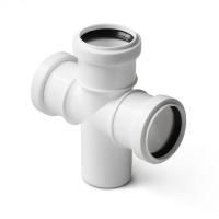Крестовина 2-х плоскостная белая 110x50x50x110/87,5° Polytron Stilte