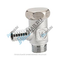 Кран шаровой латунь сливной R65D хром Ду 8 Ру10 НР/штуц G1/4" под ключ Giacomini R65DX011