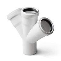 Крестовина одноплоскостная белая 110x110x110/45° Polytron Stilte