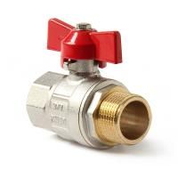 Кран шаровой ручка бабочка, Н-В, стандартный проход 1 Pro Aqua Valves