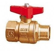 Кран шаровой 301/12CR 1/2" серии Т12 корроз. латунь полнопроходной PN80 BН бабочка Cimberio