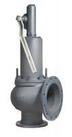 Предохранительный клапан КПП 496-04 из нержавеющей стали Dn40x65 Pn40 фланцевый 300°C Прегран