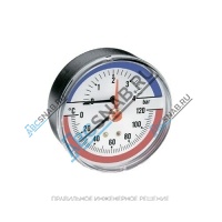Термоманометр F+R818 осевой Дк80 6 бар L=23мм G1/2" 120С Watts 10018742