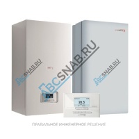 Котел настенный газовый конденсационный 25 кВт одноконтурный Рысь К 25 MKO + бойлер WH B60 Z + регулятор температуры THERMOLINK P eBUS Protherm P000000016
