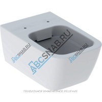 Унитаз подвесной iCon Square Rimfree без сиденья Geberit 201950000