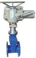 Задвижка клиновая с обрезиненным клином DN300 PN10, фланцевая, GGG50 с электроприводом ГЗ-Электропривод 3х380В Abra