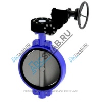 Затвор дисковый поворотный чугун VPE4448-08EP Ду 800 Ру16 фл с редуктором диск чугун манжета EPDM Tecofi VPE4448-08EP0800