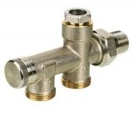 Присоединительная деталь RTR-К с запорным краном G 3/4; R 1/2 (013G7041) Danfoss