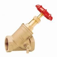Клапан запорный с наклонным штоком 74CRNL 4"с сливным краном PN20 ВВ Cimberio