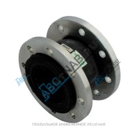 Компенсатор резиновый антивибрационный EPDM DI724016N Ду 400 Ру10 фл L=265мм Tecofi DI724016N-0400 сжатие/растяжение 30/14