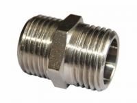 Ниппель G1/2" латунь никелированный Галлоп