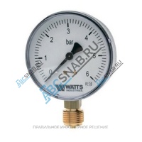 Манометр F+R200 радиальный Дк80мм 0-6 бар G1/2" Watts 10007790