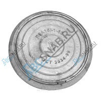 Люк чугун (В) водопроводный Л (легкий) круглый (А15) m=58кг h=60мм ГОСТ 3634-2019 ППК