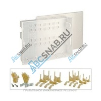 Шкаф коллекторный встраиваемый пластик ШРВ R595 370х90х300мм Giacomini R595AY001