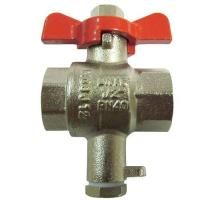 Шаровой кран для подключения 2-го датчика температуры, Dn15 (187F0593) Danfoss