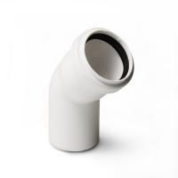 Отвод белый 110x45° Polytron Stilte