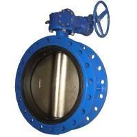 Затвор дисковый поворотный фланцевый BUV-FL226D0600G PN10 корпус и диск из чугуна GGG40, манжета EPDM с редуктором Abra