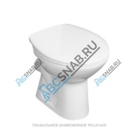 Унитаз без бачка Zeta белый горизонт/выпуск без сиденья Jika 8.2239.6.000.000.1