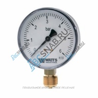 Манометр F+R200 радиальный Дк63мм 0-6 бар G1/4" Watts 10007723