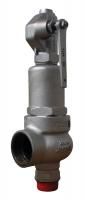 Предохранительный клапан КПП 495-01 чугунный 1 1/4"x2" Pn16 муфта-штуцер 250°C для пара Прегран