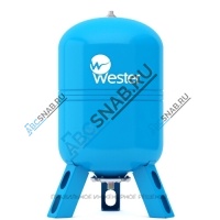 Гидроаккумулятор WAV 50 л 25 бар вертикальный Wester 2-14-0358