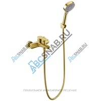 Смеситель для ванны с душем серия STEEL GOLD ПСМ 303-1 одноручный Профсан PSM-303-1