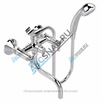 Смеситель для ванны с душем серия TRINITY двуручный Vidima BA260AA