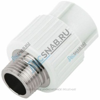 Муфта PP-R комбинированная белая НР Дн 25х3/4" RTP (РосТурПласт) 10665
