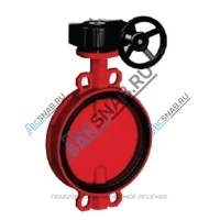Затвор дисковый поворотный чугун VPI4448R-08EP Ду 300 Ру16 межфл с редуктором диск чугун манжета EPDM Tecofi VPI4448R-08EP0300