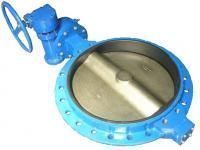 Затвор дисковый поворотный BUV-VF826D800G PN16 из чугуна GGG40, диск GGG40, манжета EPDM с редуктором Abra
