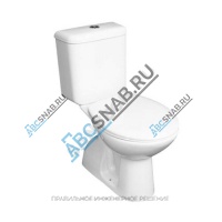 Унитаз-компакт Zeta белый нижний подвод верт/выпуск 2/реж без сиденья Jika 8.2539.7.000.242.1
