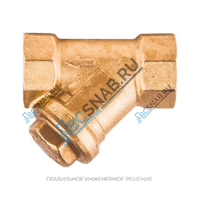 Фильтр сетчатый Y-образный латунь Ду 32 Ру30 G1 1/4" ВР R74A Giacomini R74AY106