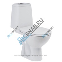 Унитаз-компакт SIRIUS ELEGANCE белый нижний подвод горизонт/выпуск 2/реж дюропласт Vidima W900361