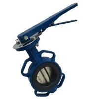 Затвор дисковый поворотный BUV-VF826D080H PN10/16 из чугуна GG25, диск GGG40, манжета EPDM с рукояткой Abra