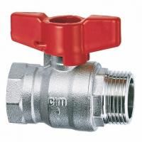 Кран шаровой RED6/1MF 1" серии RED5 полнопроходной PN40 BН бабочка Cimberio