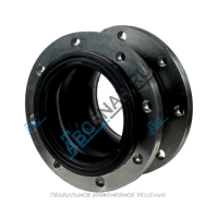 Компенсатор резиновый антивибрационный EPDM DI7240N Ду 250 Ру10 фл L=240мм Tecofi DI7240N-0250 сжатие/растяжение 25/16