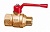Кран шаровой 201/12CR 1.1/4" серии Т12 короз. латунь полнопроходной PN40 BН рычаг Cimberio