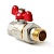 Кран шаровой полнопроходной со сгоном ручка бабочка, Н-В 3/4 Pro Aqua Valves