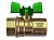 Кран шаровой Eco Valve, латунный TEA®-технология, усиленного типа, полнопроходной, резьба внутренняя-внутренняя по ISO 7/1, "бабочка" из алюминия, УХЛ3, Dn20 (Rp3/4"), ECO-GREEN, 402G