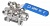 Кран шаровой под приварку 3-PC из нержавеющей стали SS316 Тип BV61A-Q61F-1000-3A-032, DN32, PN40, стандартные патрубки Abra