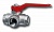 Кран шаровой треходовой 21L 1.1/2" тип L полнопроходной PN40 ВВВ рычаг Cimberio