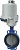 Затвор дисковый поворотный BUV-VF826D500EAGZ3x380 PN16 из чугуна GG25, диск GGG40, манжета EPDM с электроприводом ГЗ-ОФ2500/30 3x380 В Abra