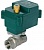Кран шаровой, латунный, полнопроходной, с электроприводом 12V, 30 сек., IP65, резьба внутренняя-внутренняя по ISO 7/1, Dn15 (Rp1/2"), VIRGINIA, 951PRO