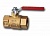 Кран шаровой 11CR 1.1/2" серии Т12 корроз.латунь полнопроходной PN32 BB плоский рычаг Cimberio