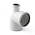 Отвод с выходом прямой белый 110x50/87,5° Polytron Stilte