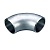 Отвод стальной 57 мм (Dn50) крутоизогнутый 90° исполнение 2 приварной оцинкованный по ГОСТ 17375-2001
