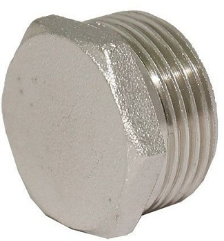 Пробка латунная хромированная G1/2" штуцерный ST.LOUIS 174C Bugatti