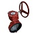 Затвор дисковый поворотный BUV-VF866D500G PN16 из чугуна GG25, диск AISI316, манжета EPDM с редуктором Abra