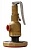 Предохранительный клапан КПП 097 латунный Dn65x2 1/2" Pn16 муфта-фланец 200°C Прегран